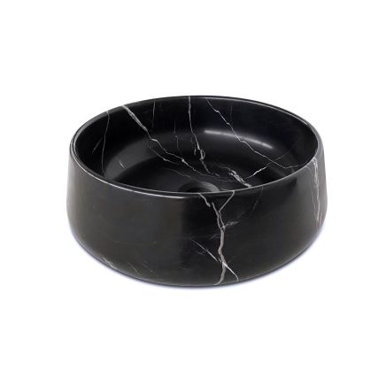 Marzio Nero Honed Marble Round 380mm Basin 212982