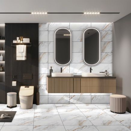 Stockholm Glenza Gloss Porcelain Tile - 600x300mm