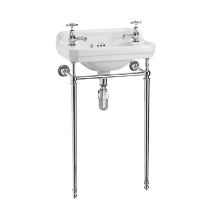 Burlington Cloakroom Basin & Chrome Washstand