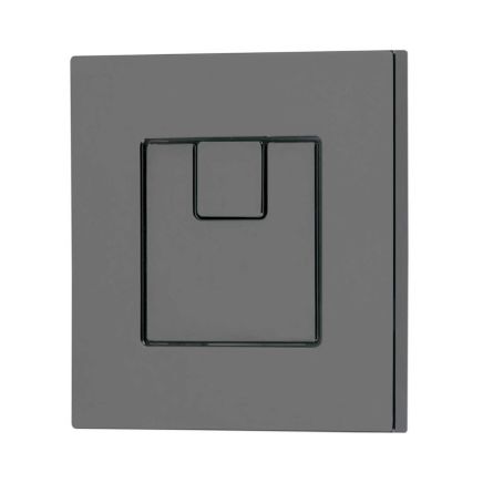 Apache Gunmetal Square Dual Flush Button