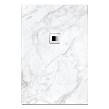 Peoria Arabesco White Marble Shower Tray 1700x900mm