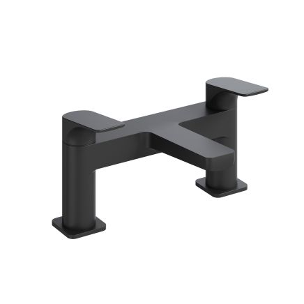 Riven Matt Black Bath Filler Tap