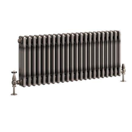 Clement Raw Metal Triple Horizontal Column Radiator - 400x1010mm