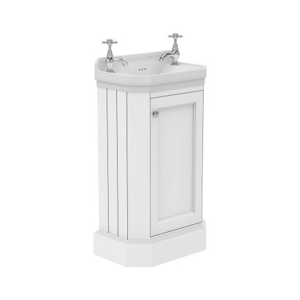 Richmond Freestanding Cloakroom Vanity Unit & Basin in White