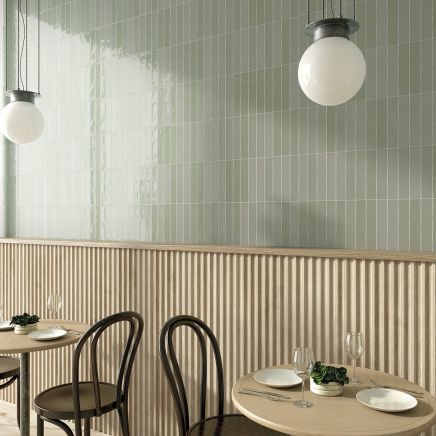 Domingo Verde Glossy Porcelain - 50x250mm