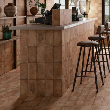 Lena Natural Brick Porcelain Terracotta Tile 223x223mm