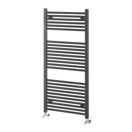 Neptune Gunmetal Heated Towel Rail - 1200x600mm