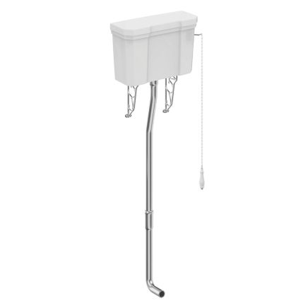 Brushed Nickel High Level Toilet Pipe Pack