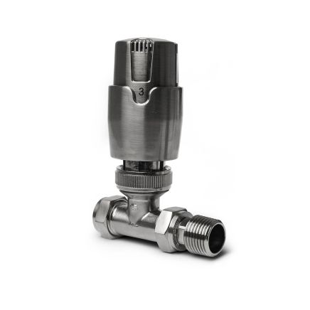 Thermostatic Gunmetal Straight Pair of Radiator Valves