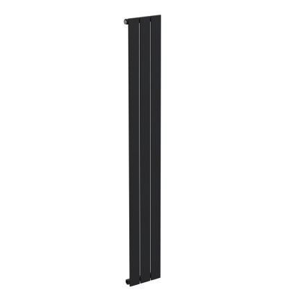Livio Black Vertical Single Panel Aluminium Radiator 1800x270mm