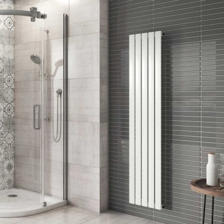 Perth White Single Vertical Flat Panel Radiator 1600x340mm