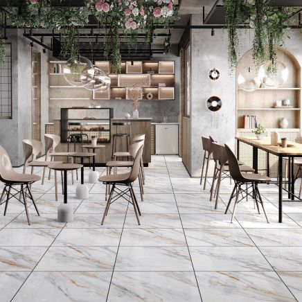 Stockholm Glenza Gloss Porcelain Tile - 600x600mm