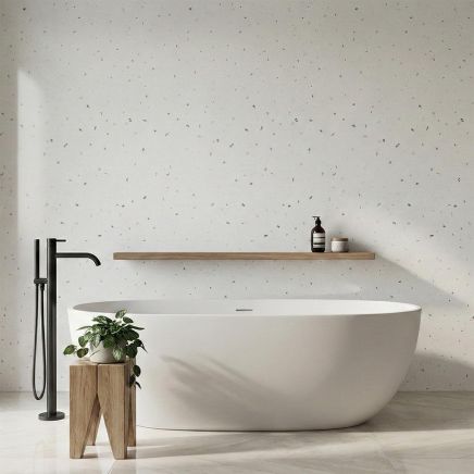 Atlantis 1000mm Waterproof PVC Shower Wall Panel Arctic Sparkle