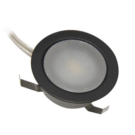 5 Light Round LED Black Plinth Kit