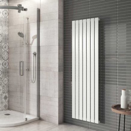 Perth White Single Vertical Flat Panel Radiator 1600x475mm