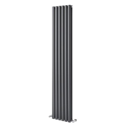 Islington Grey Double Vertical Radiator 1500x472mm