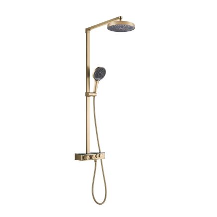 Manisa Champagne Gold Thermostatic Shower Pack