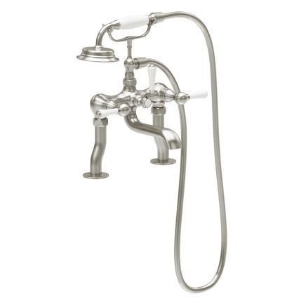 Warwick Brushed Nickel Traditional Bath Shower Mixer Tap
