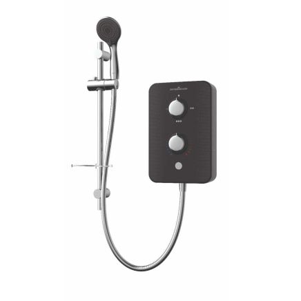 Aqualisa Gainsborough Piano Black Slim Duo Electric Shower 8.5kW