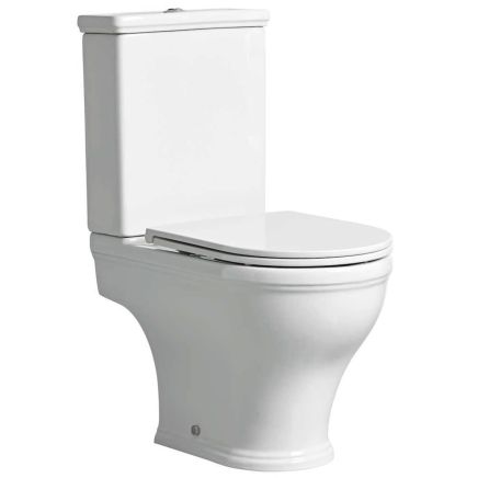 Tavistock Lansdown Short Projection Open Back Close Coupled WC Pan with Seat