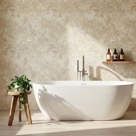 Bushboard Nuance Alhambra Postformed Waterproof Shower Wall Panel 1200mm