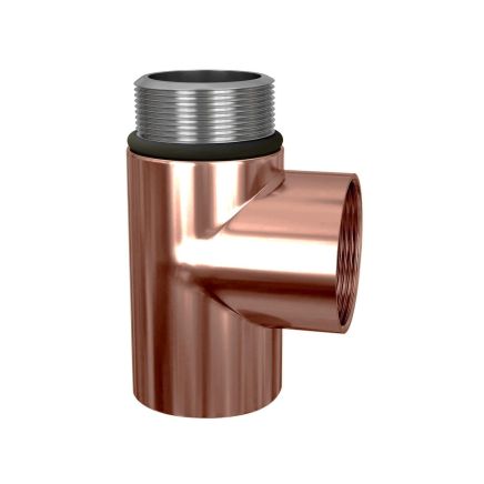 Brushed Bronze Radiator T-Piece