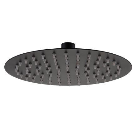 250mm Round Shower Head – Matt Black