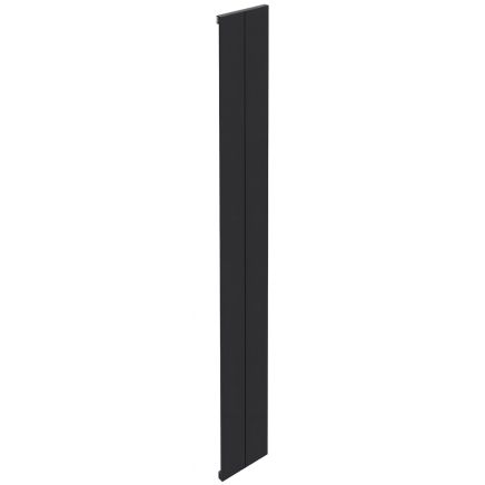Tesoro Black Single Linear Aluminium Radiator 1800x190mm