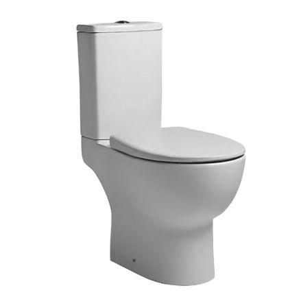 Tavistock Loft Open Back Close Coupled WC Toilet with Soft Close Seat