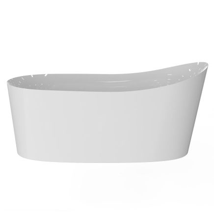 Beaux White Freestanding Slipper Bath 1590x755mm