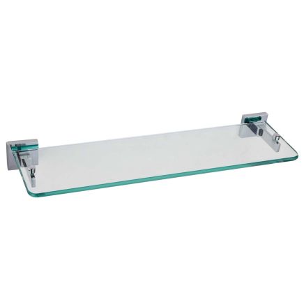 Quad Chrome Single Glass Shelf