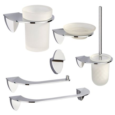 Charvil Chrome 6-Piece Bathroom Accessory Set