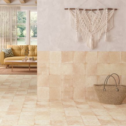 Pedro Sand Decor Spot Matt Porcelain Tile - 223x223mm