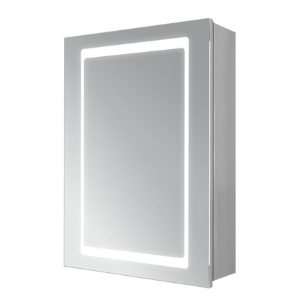 Lana Motion Sensor Illuminated LED Heated Mirrored Bathroom Wall Cabinet 500x700mm