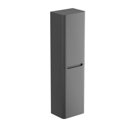 Ellis Charcoal Wall Hung Tall Bathroom Storage Unit