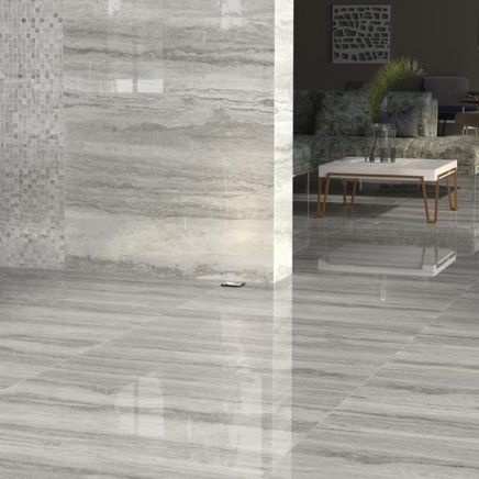 Garcia Gris Rectified Polished Porcelain Tile 290x840mm