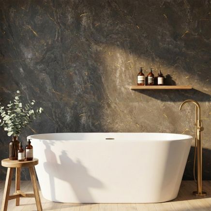 Nuova Aurum Velur Tongue & Groove Waterproof Shower Wall Panel 1180mm