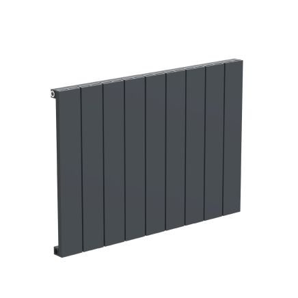 Tesoro Anthracite Single Linear Aluminium Radiator 600x855mm