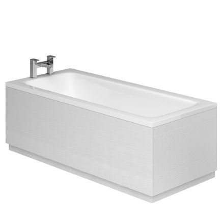Esk Textured White Front Bath Panel 1800mm