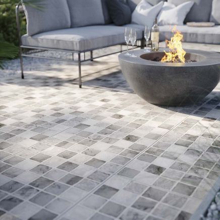 Cobble Matt Outdoor Porcelain Tile roomset