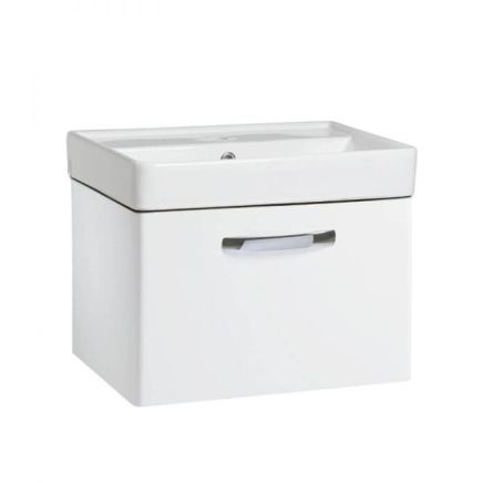 Tavistock Compass White Wall Hung Vanity Unit with Ceramic Basin 500mm