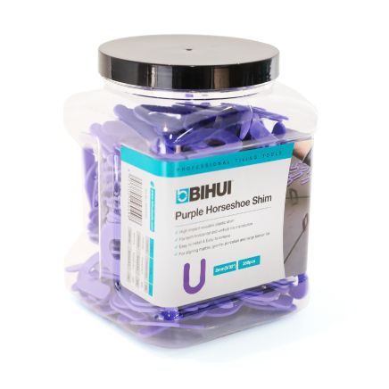 BIHUI 3/32" Purple Horseshoe Shim (350pcs) 2mm - BU-HSP350