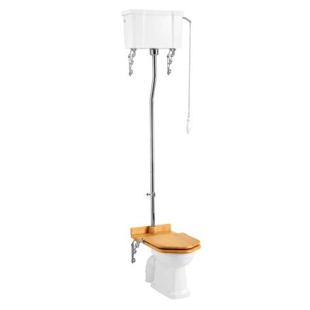 Burlington Traditional High Level Toilet with Single Flush Cistern