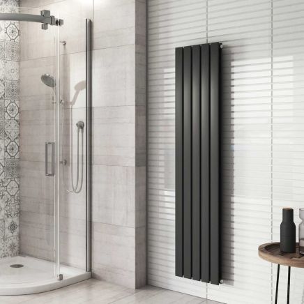 Perth Grey Double Vertical Flat Panel Radiator 1600x340mm