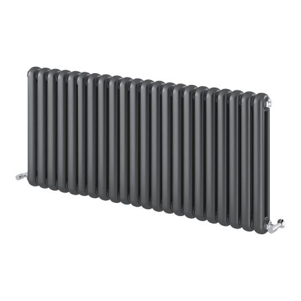 Etam Grey Horizontal Column Radiator 600x1340mm