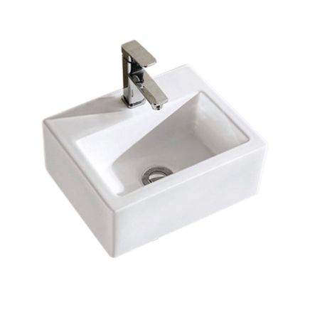 Blade White Square Cloakroom Basin 325x280mm