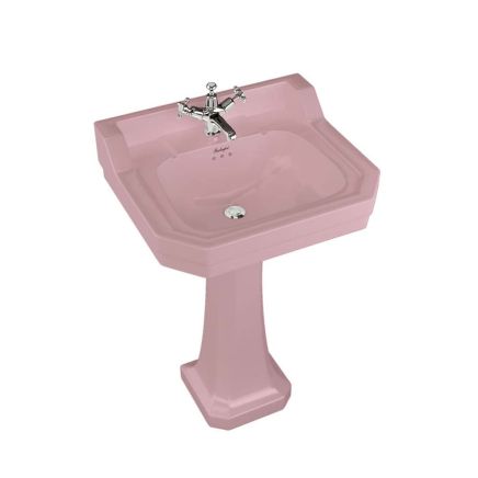 Burlington Pink Edwardian Full Pedestal Basin