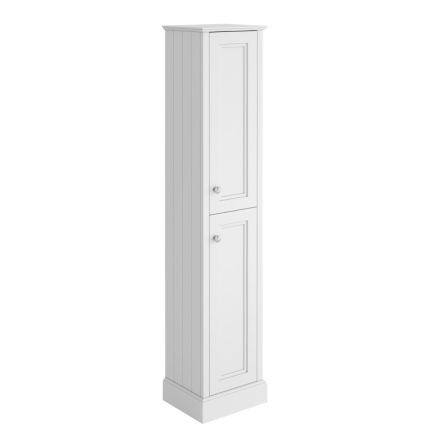 Richmond White Floor Standing Tall Bathroom Storage Cabinet