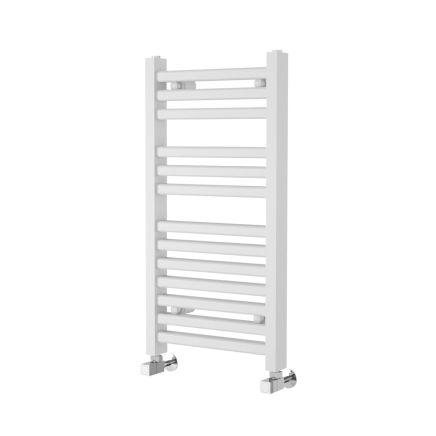 Teon White Double Heated Towel Rail 800x400mm