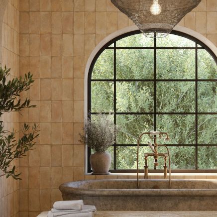 Lena Sand Brick Porcelain Terracotta Tile 223x223mm